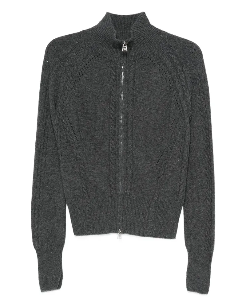 Ermanno Scervino Cardigan mit Zopfmuster - 84005 GREY 84005