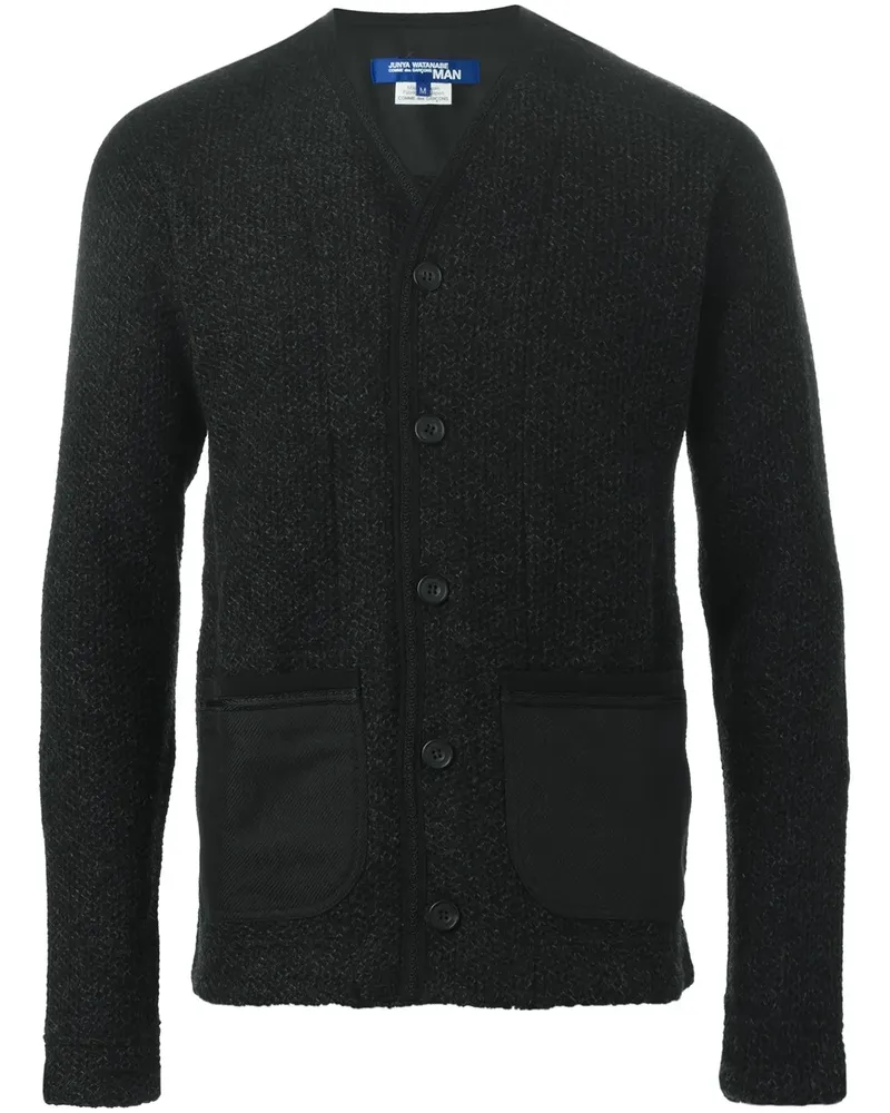 Junya Watanabe Cardigan mit V-Ausschnitt - Schwarz Schwarz