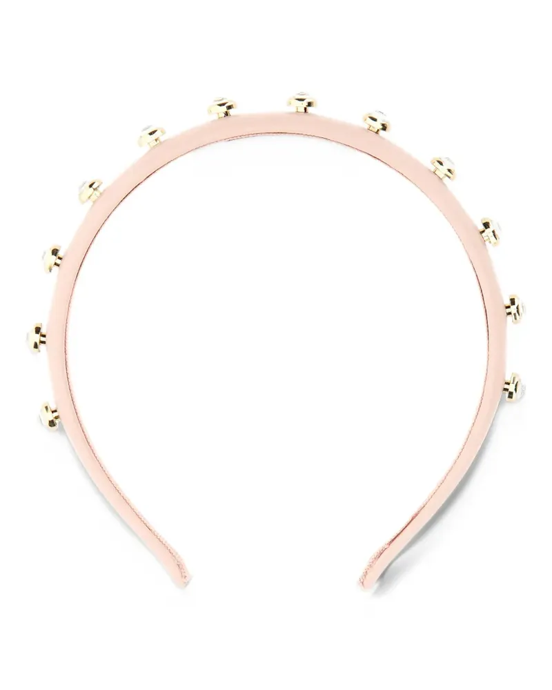 RED Valentino crystal-embellished headband - Rosa Rosa