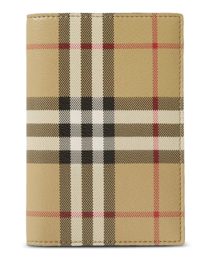 Burberry Pass-Etui mit Karomuster - Nude Nude