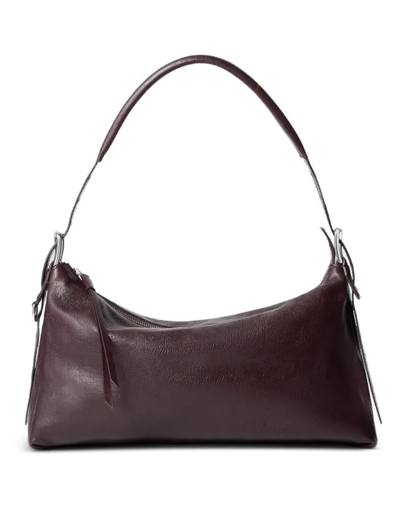 Christophe Lemaire belted leather tote bag - Braun Braun