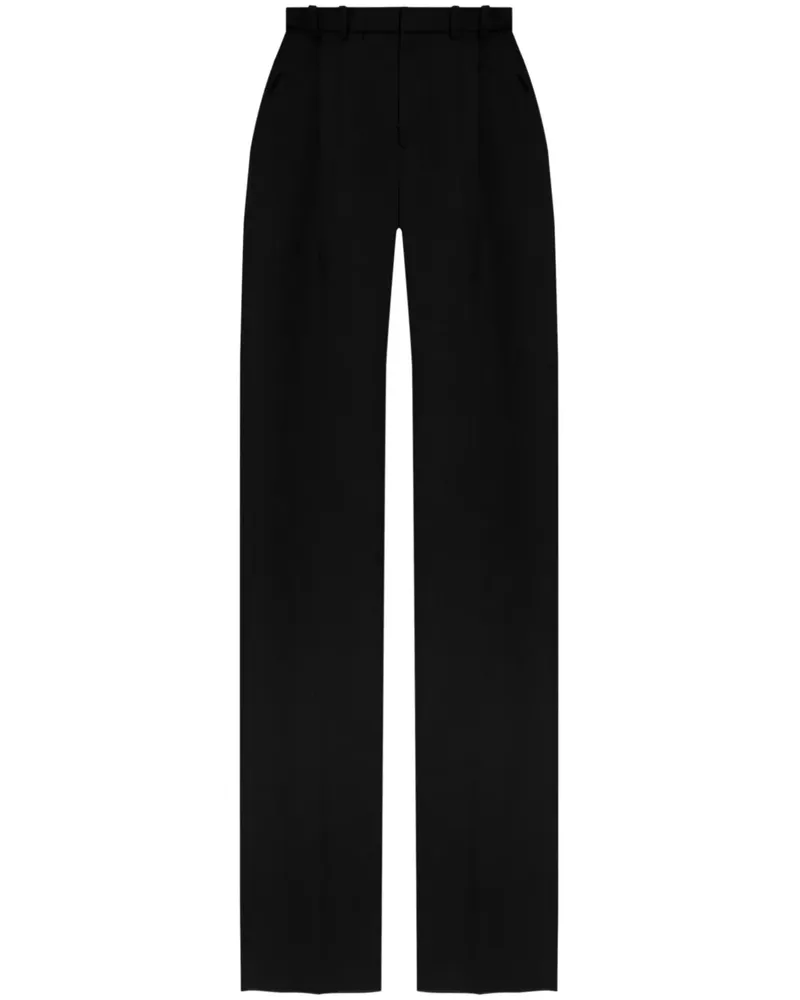 Saint Laurent Grain de Poudre Wollhose - Schwarz Schwarz