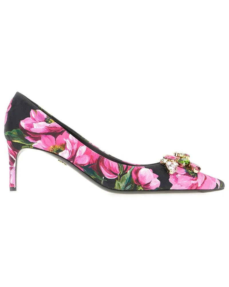 Dolce & Gabbana Pumps mit Blumen-Print - Rosa Rosa