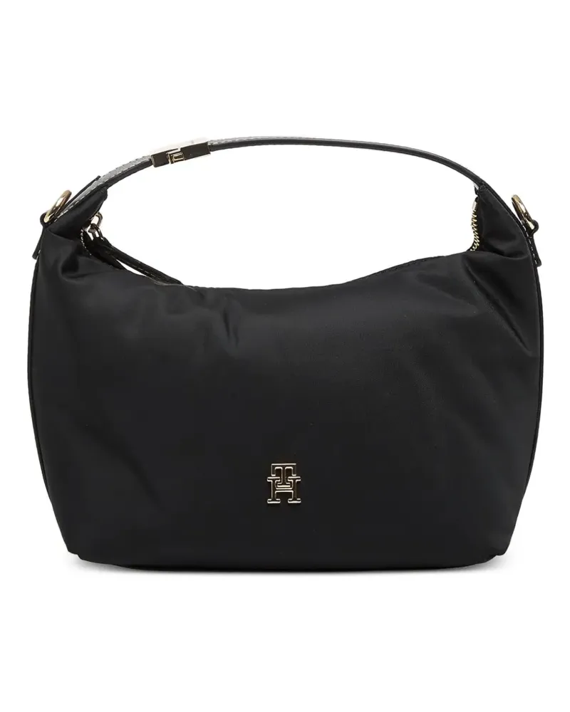 Tommy Hilfiger logo-plaque tote bag - Schwarz Schwarz