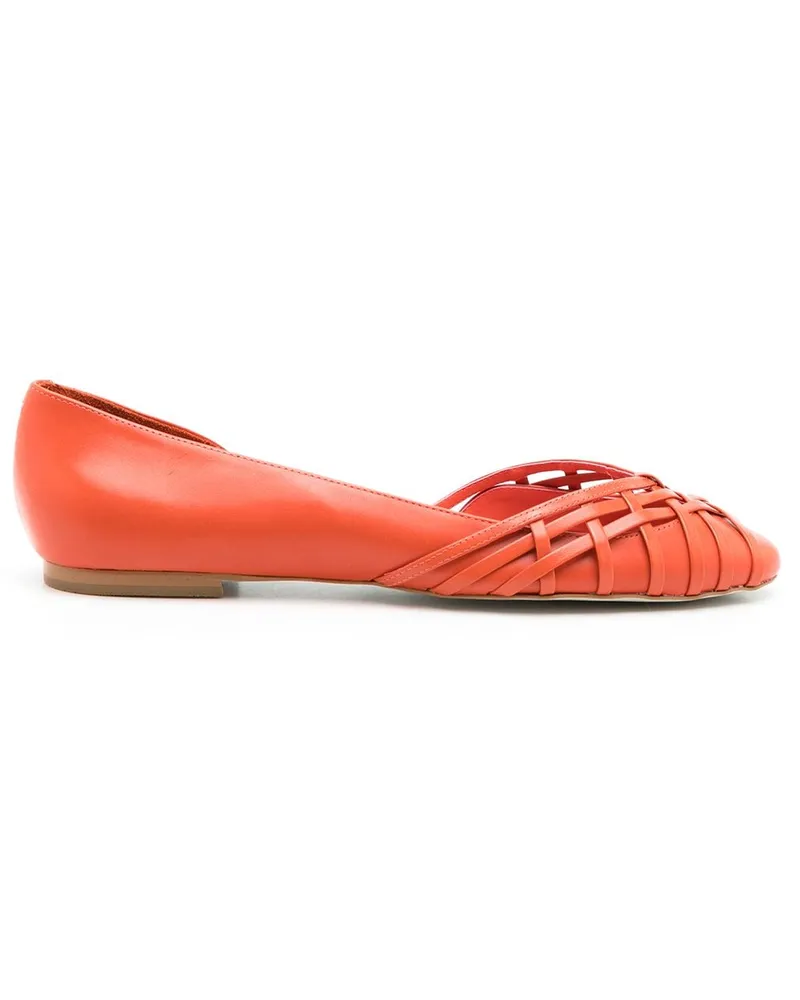 Sarah Chofakian Victoria Ballerinas Orange