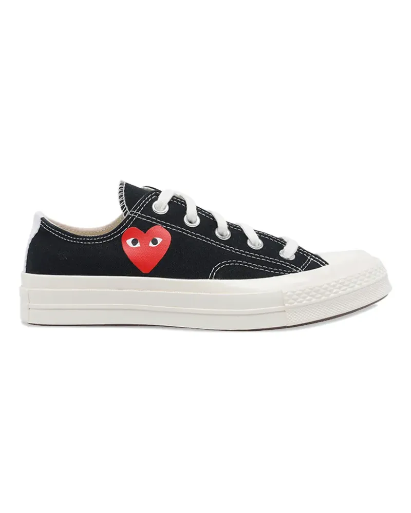 Comme des Garçons heart-logo lace-up sneakers - Schwarz Schwarz