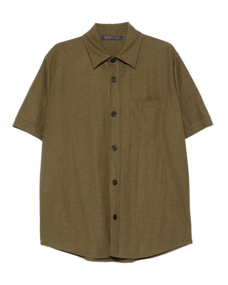 Harris Wharf London buttoned short-sleeve shirt - Grün Grün