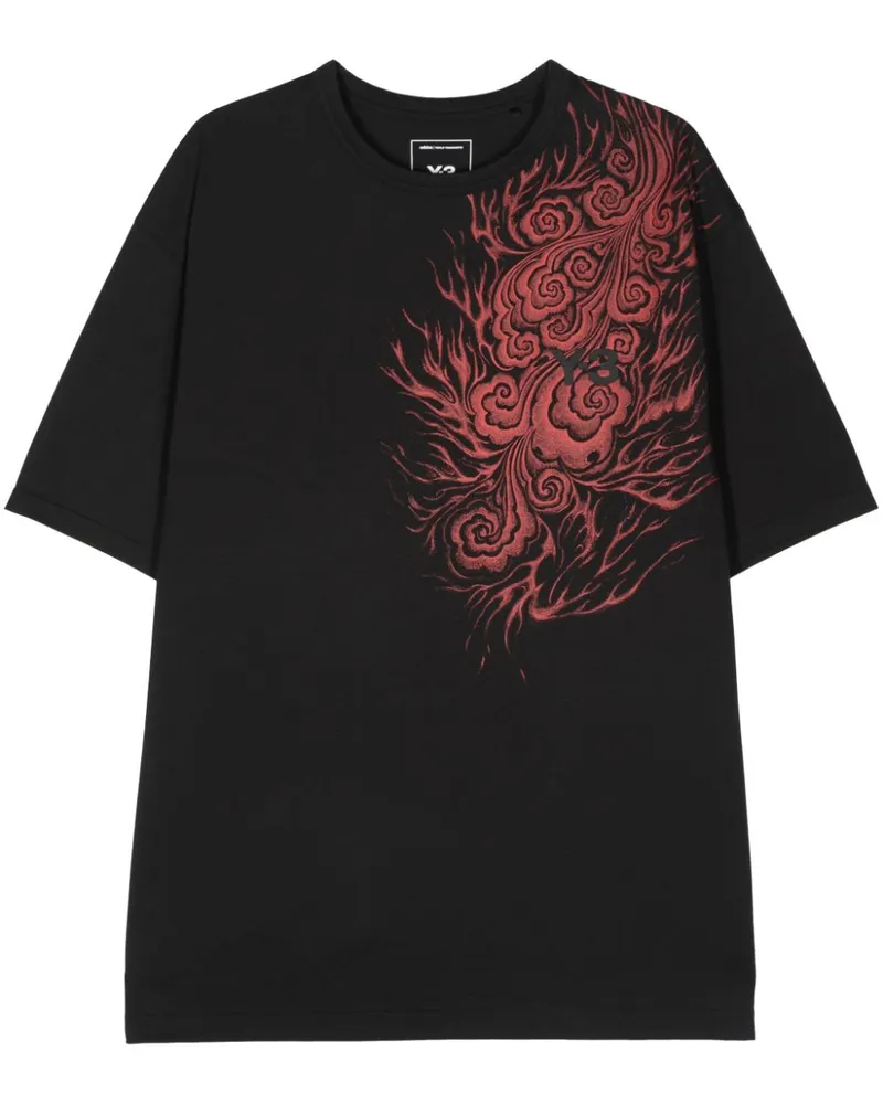 Y-3 x Japanese Football Association T-Shirt Schwarz