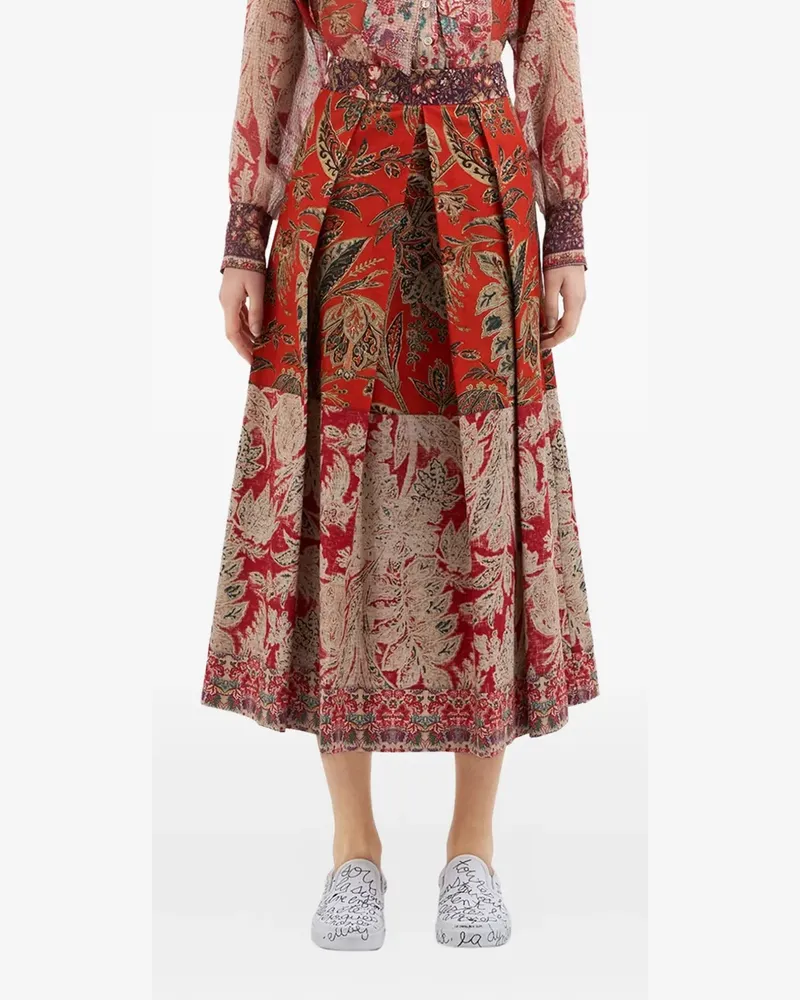 Pierre-Louis Mascia Salato Rock mit Blumen-Print - Rot Rot