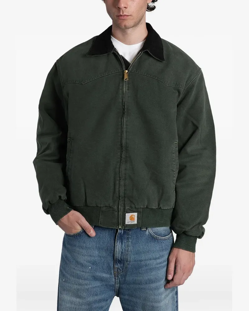 Carhartt WIP OG Santa Fe logo-patch zip-up jacket - Grün Grün