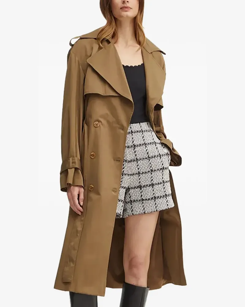 Bardot Trenchcoat mit Gürtel - Braun Braun