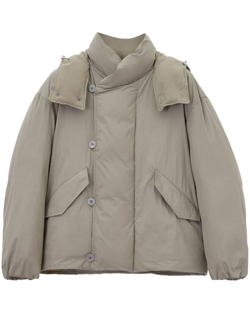 Christophe Lemaire Gefütterte Kapuzenjacke - Nude Nude