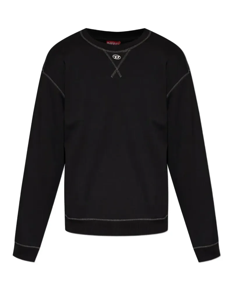 Diesel Pullover mit Rundhalsausschnitt - Schwarz Schwarz