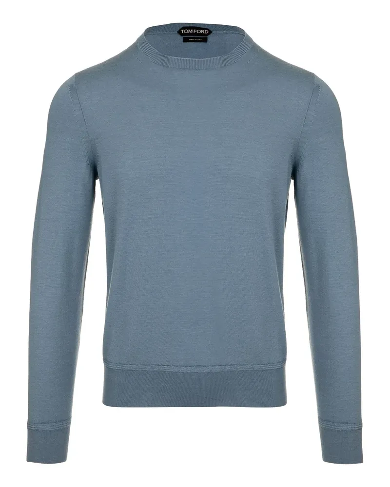 Tom Ford Oberteil mit Rundhalsausschnitt - Blau Blau