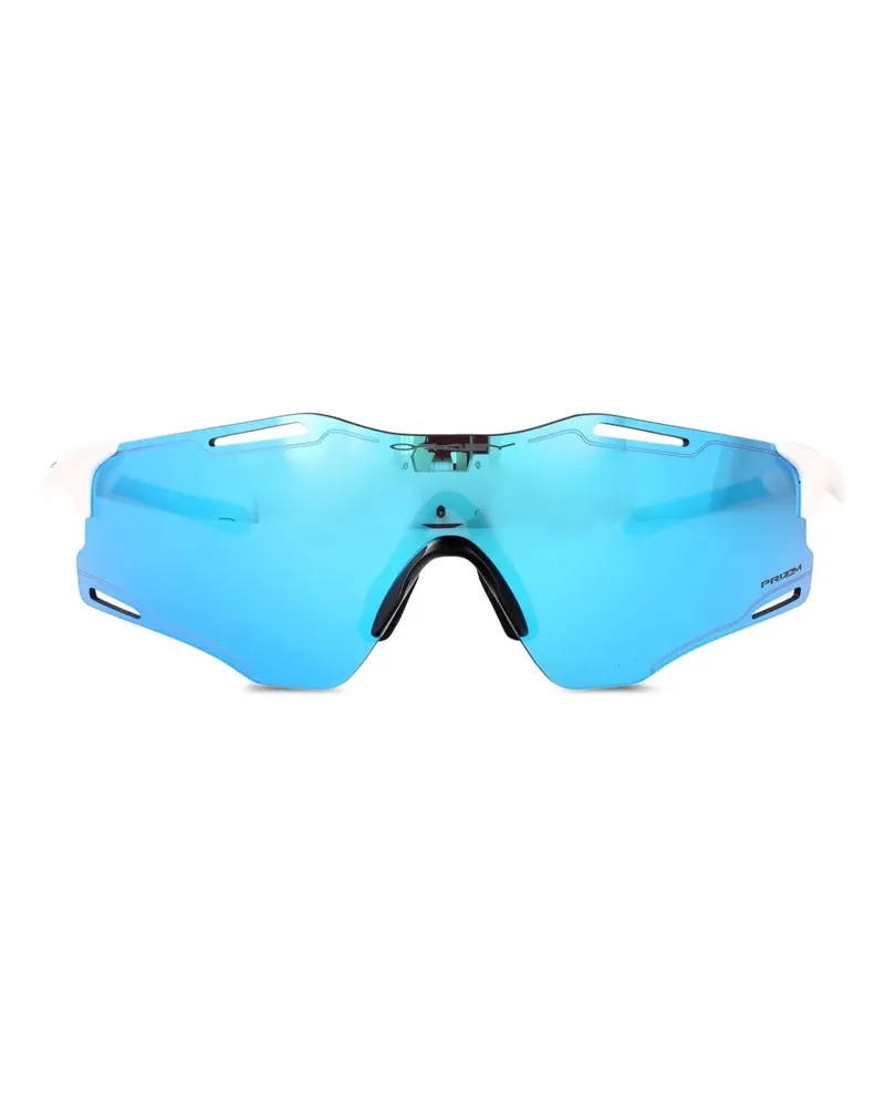 Oakley Cyber Zero Sonnenbrille mit geometrischem Gestell - Weiß Weiß