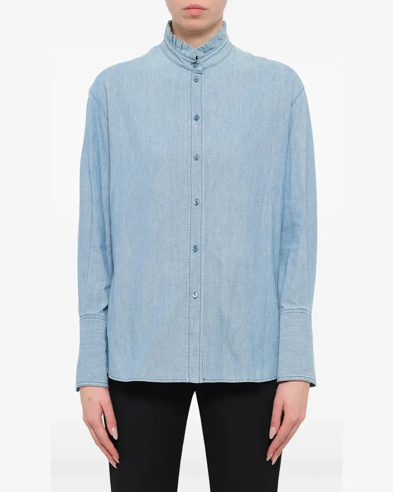 Alexander McQueen Hemd mit Rüschen - Blau Blau