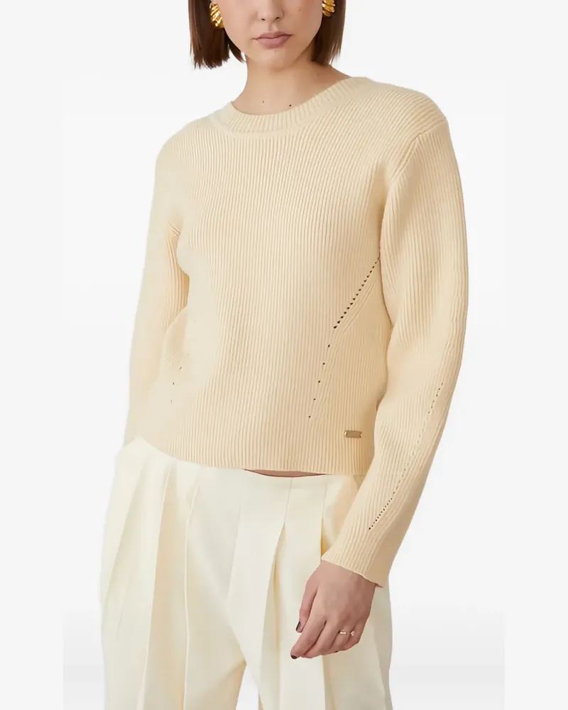 Jovonna Macrame Pullover - Nude Nude