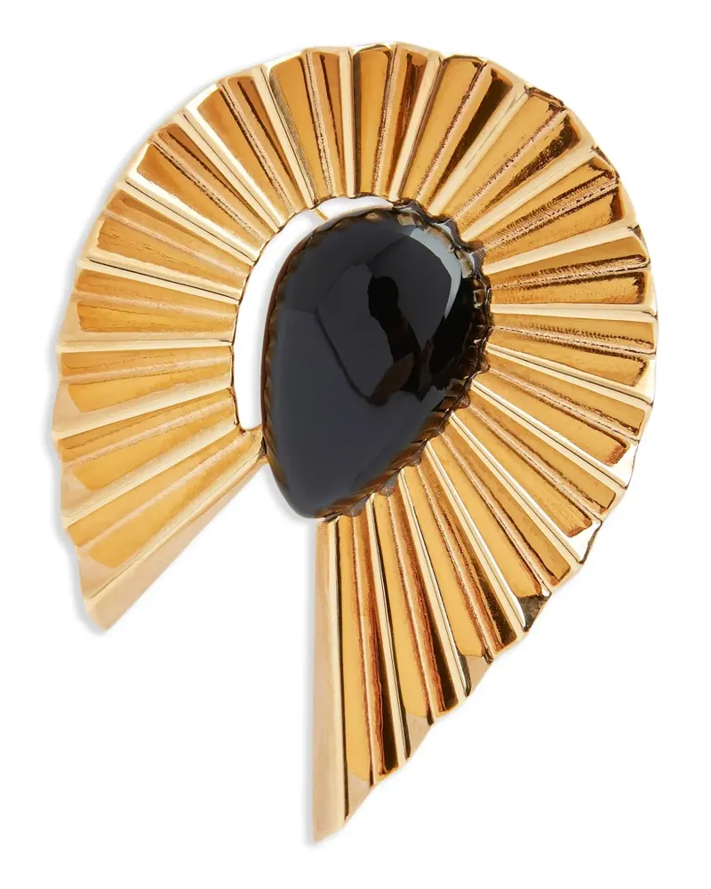 Nina Ricci Fluid Wing Brosche - Schwarz Schwarz
