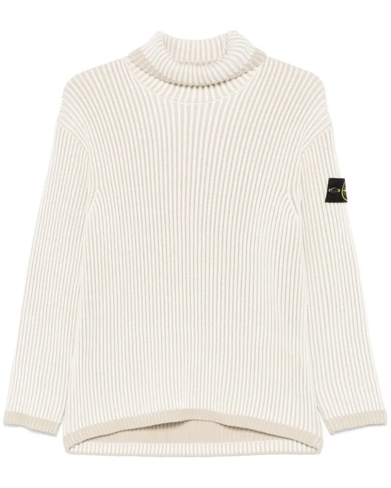 Stone Island Gerippter Pullover - Nude Nude