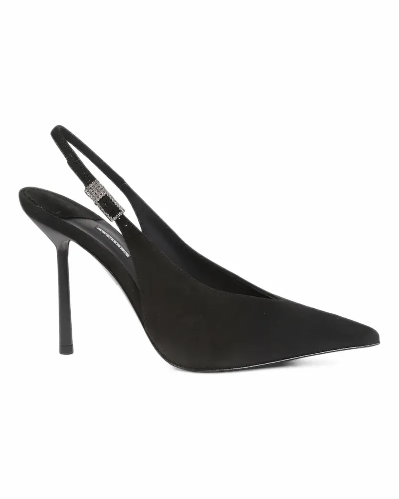Le Silla crystal-embellished slingback pumps - Schwarz Schwarz