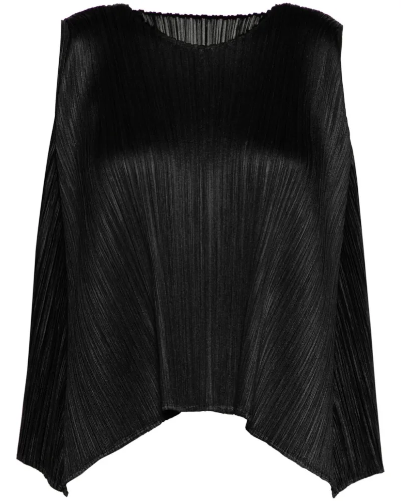 Issey Miyake Efficient Square Oberteil - Schwarz Schwarz
