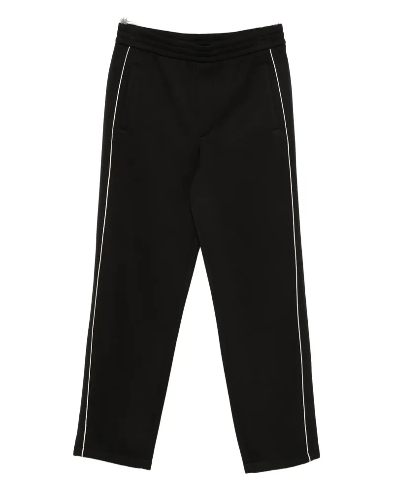 Emporio Armani Jogginghose mit seitlichen Paspeln - Schwarz Schwarz