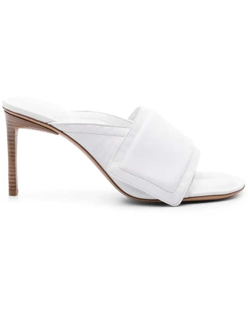 Jacquemus Les Mules Aqua Mules 80mm - Weiß Weiß