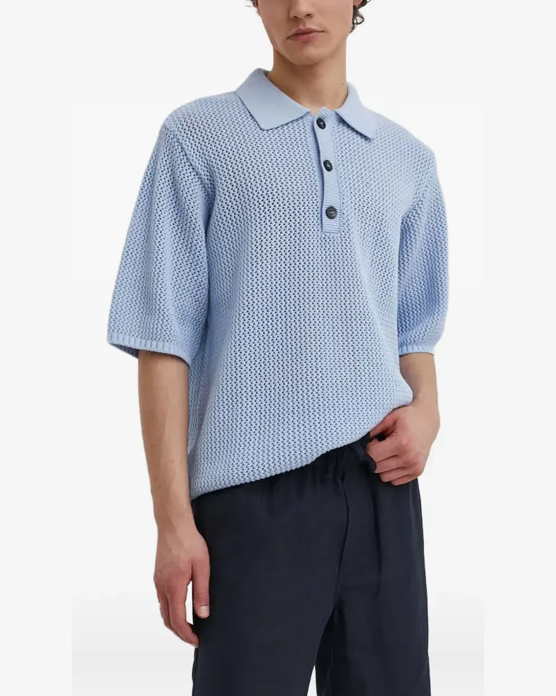 Won Hundred buttoned polo shirts - Blau Blau