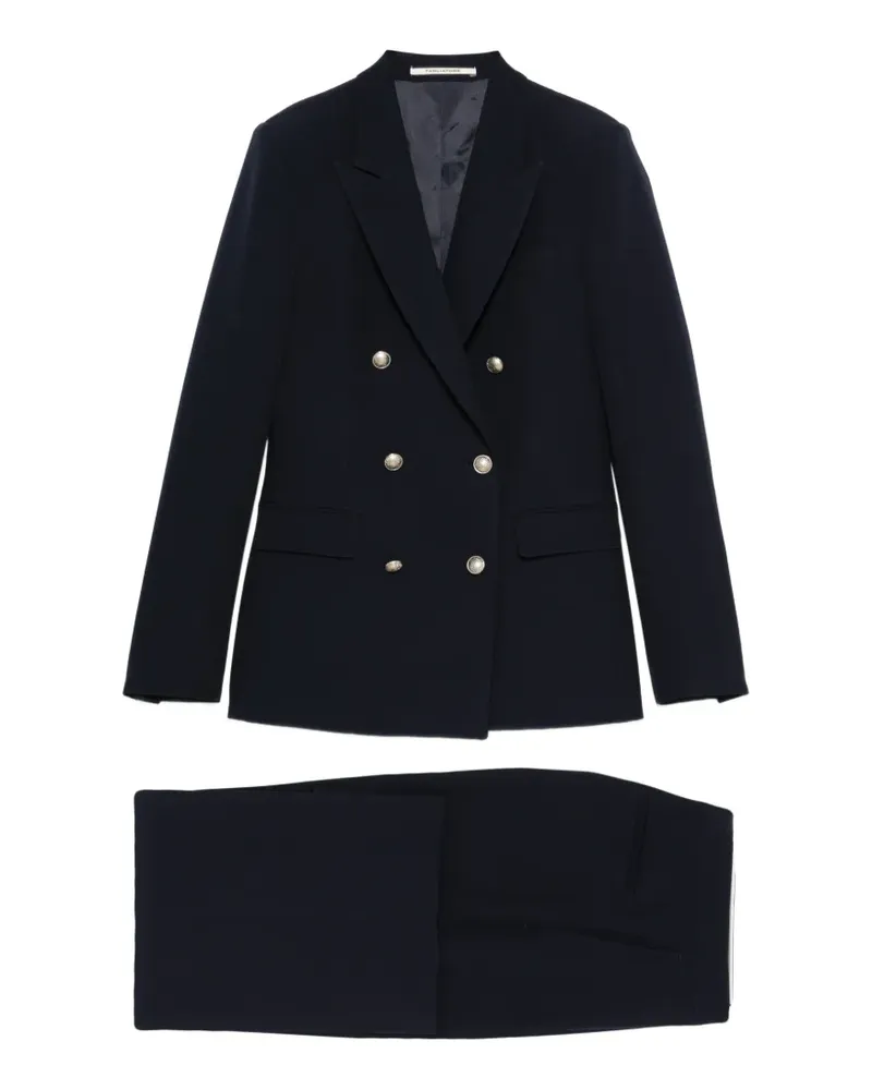 Tagliatore Kleid mit doppelreihiger Knopfleiste - Blau Blau