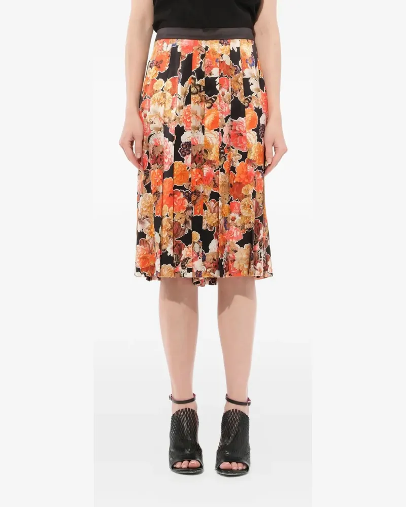 Givenchy Plissierter Seidenrock - Orange Orange