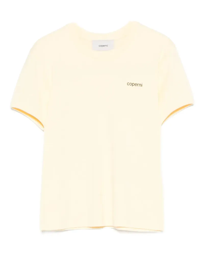 COPERNI T-Shirt mit Logo - Gelb Gelb