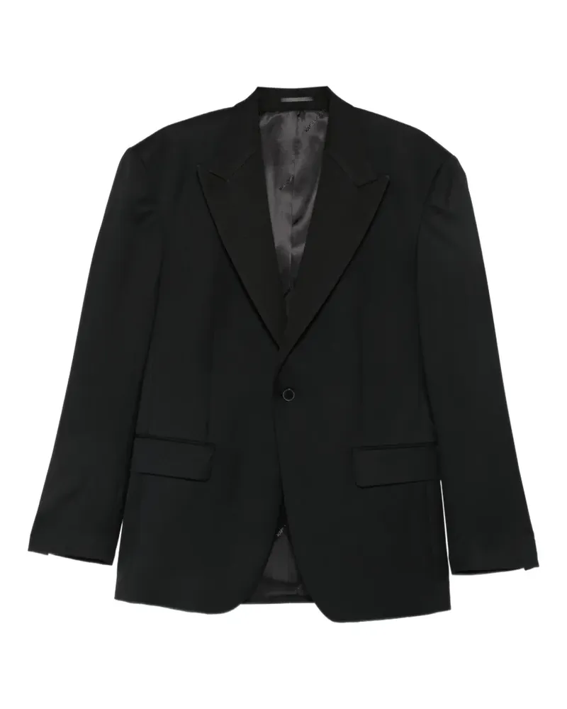 Karl Lagerfeld peak-lapels single-breasted blazer - Schwarz Schwarz