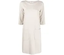 Hemdkleid mit aufgesetzter Tasche - Nude