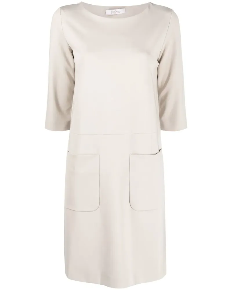 Max Mara Hemdkleid mit aufgesetzter Tasche - Nude Nude
