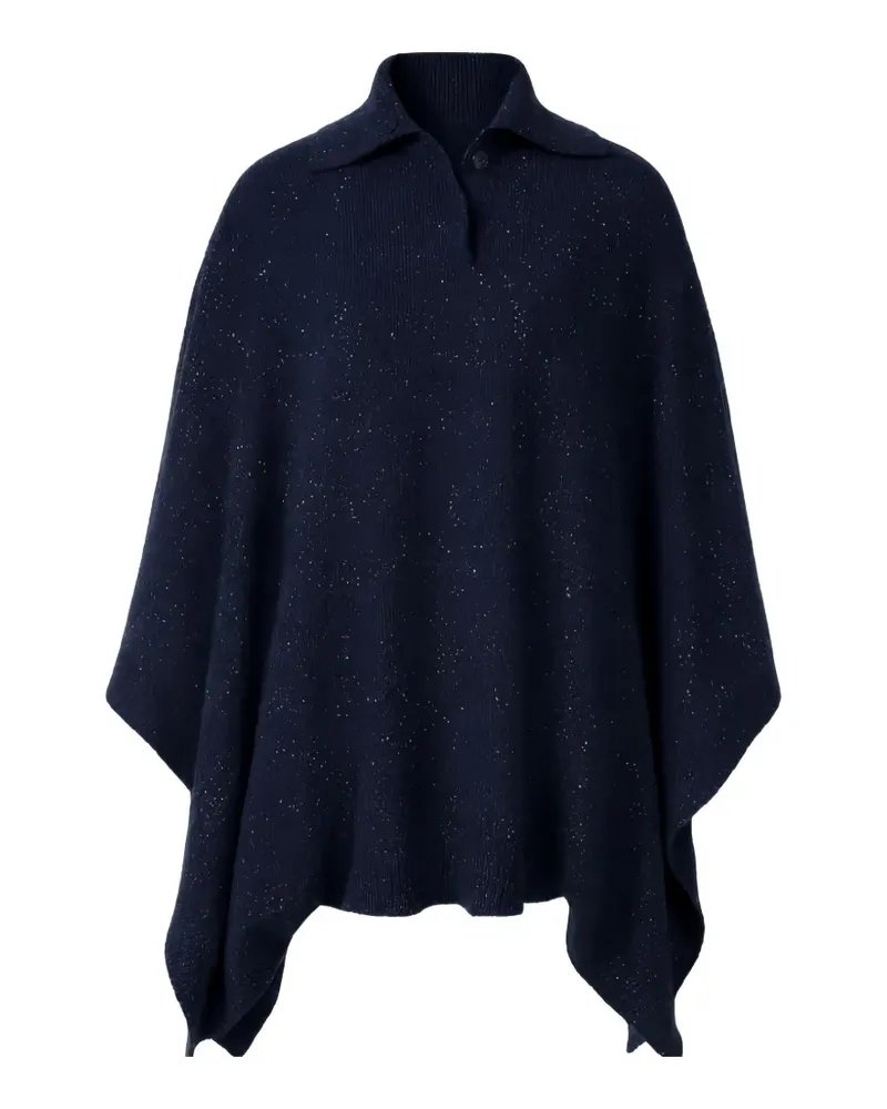 Fabiana Filippi knitted poncho - Blau Blau