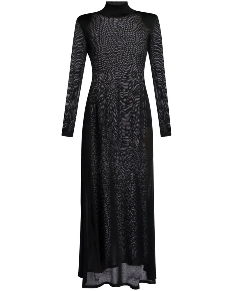 Tom Ford Maxikleid aus Strickjersey Schwarz