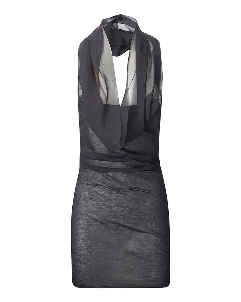 Rick Owens Sunburn Neckholder-Top - Schwarz Schwarz