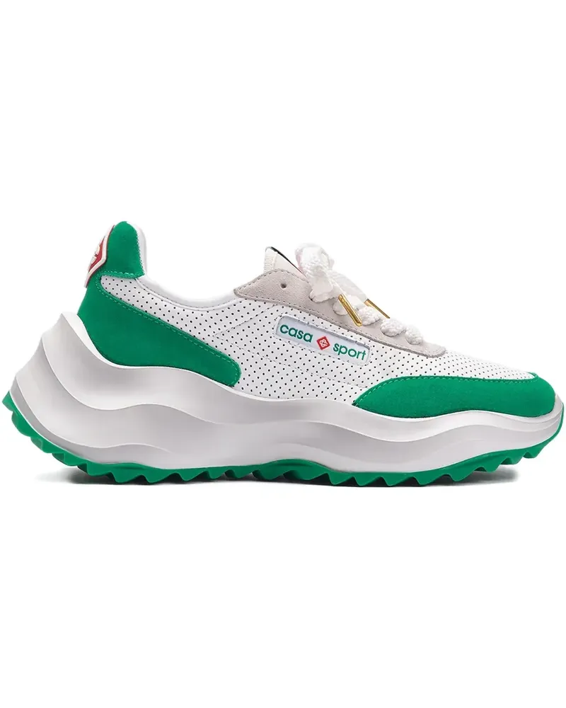 Casablanca Paris Sneakers mit perforiertem Einsatz - Weiß Weiß