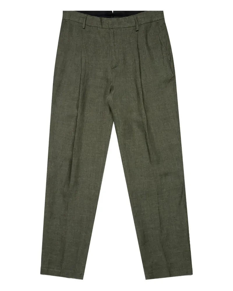 Sunspel tailored linen trousers - Grün Grün