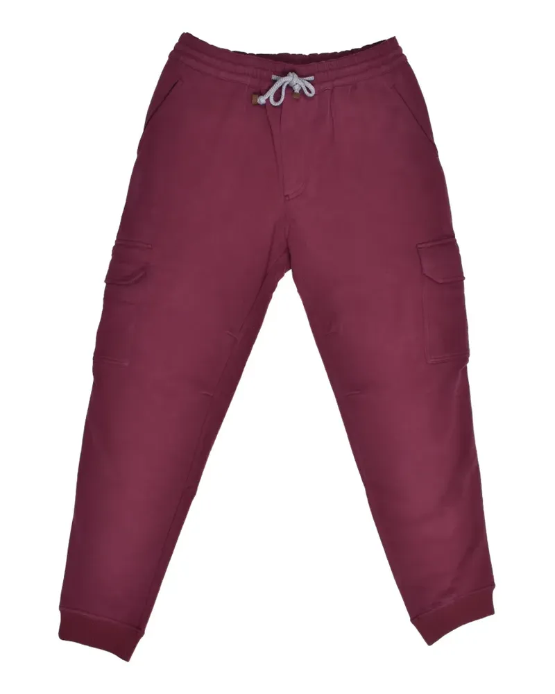 Brunello Cucinelli cargo-pocket track pants - Rot Rot