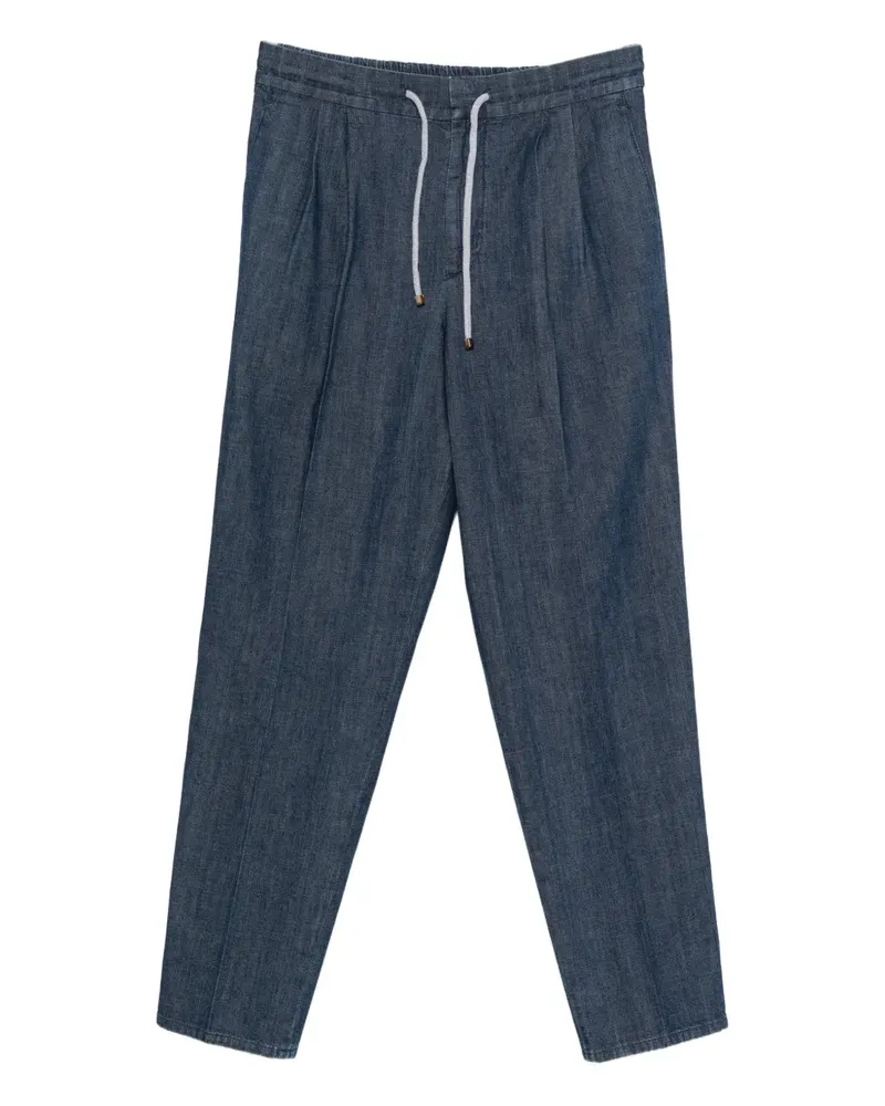 Brunello Cucinelli Jeans mit Kordelzug - Blau Blau