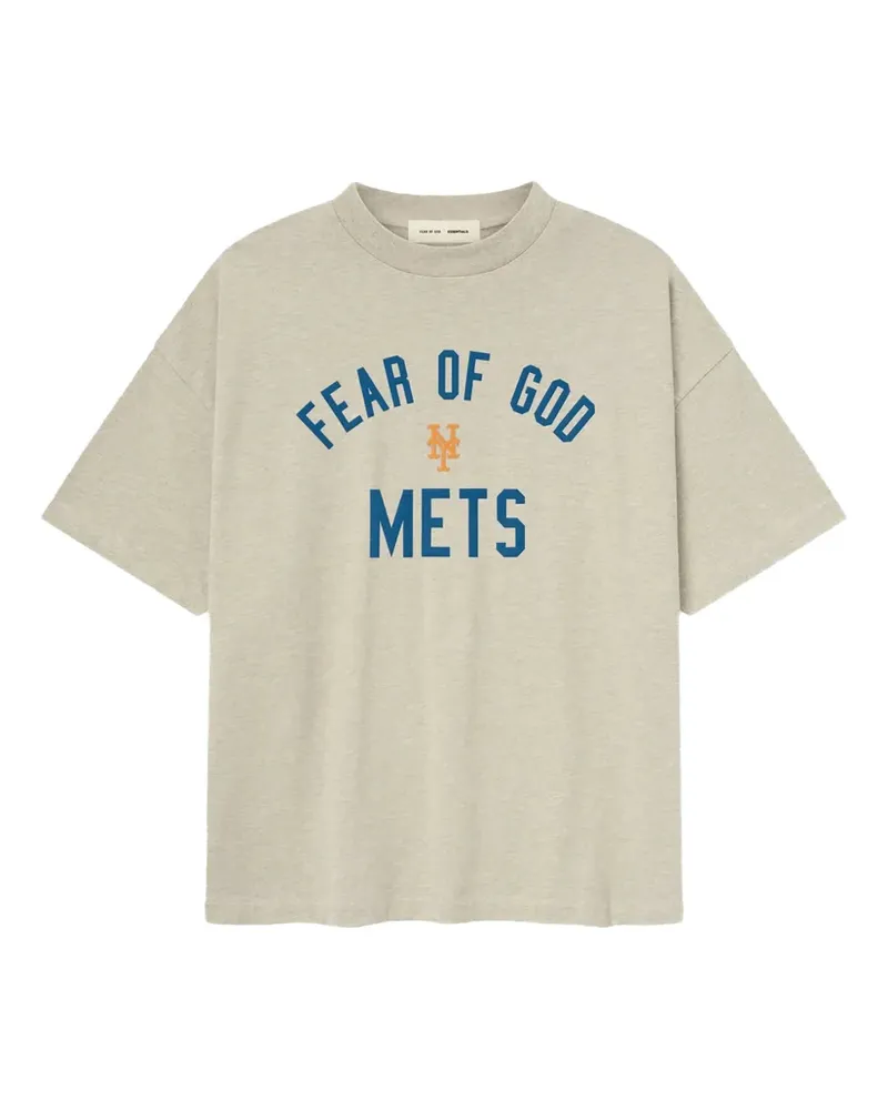 Fear of God x New York Mets 90's T-Shirt mit Print - Nude Nude