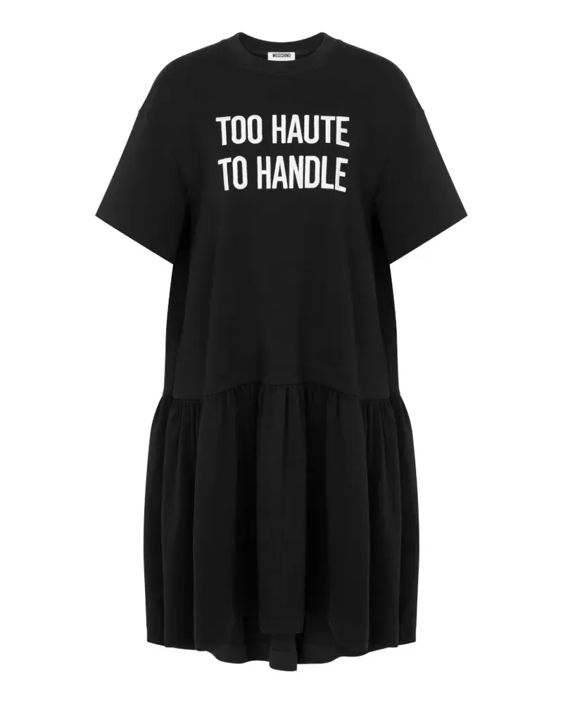 Moschino Gestuftes Minikleid - Schwarz Schwarz