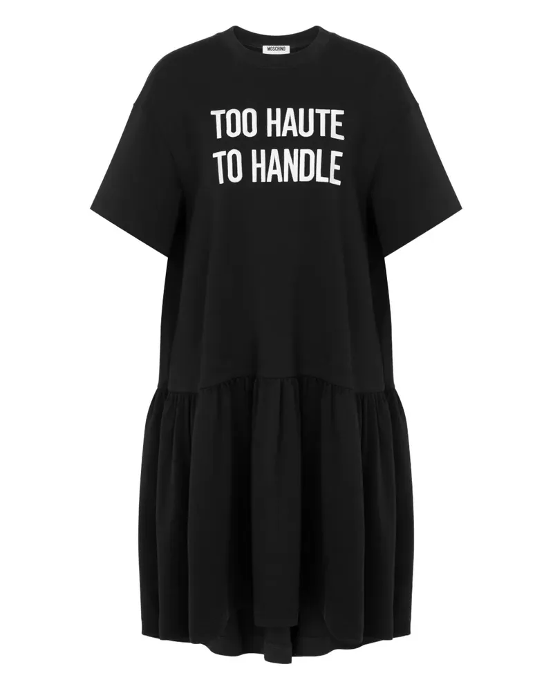 Moschino Gestuftes Minikleid - Schwarz Schwarz