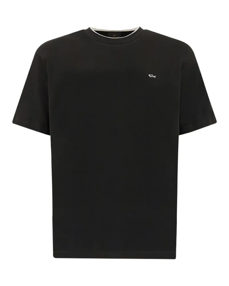 Paul & Shark T-Shirt mit Logo - Schwarz Schwarz