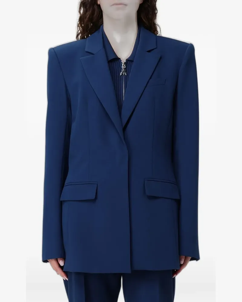 Patrizia Pepe single-breasted slim-fit blazer - Blau Blau