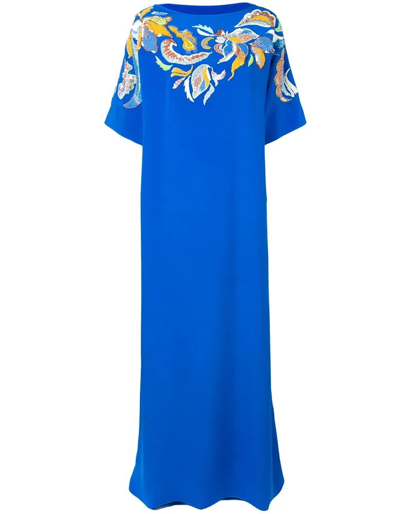 Emilio Pucci Kaftan mit Pailletten - Blau Blau