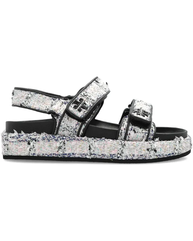 Tory Burch Sandalen mit Logo - Weiß Weiß