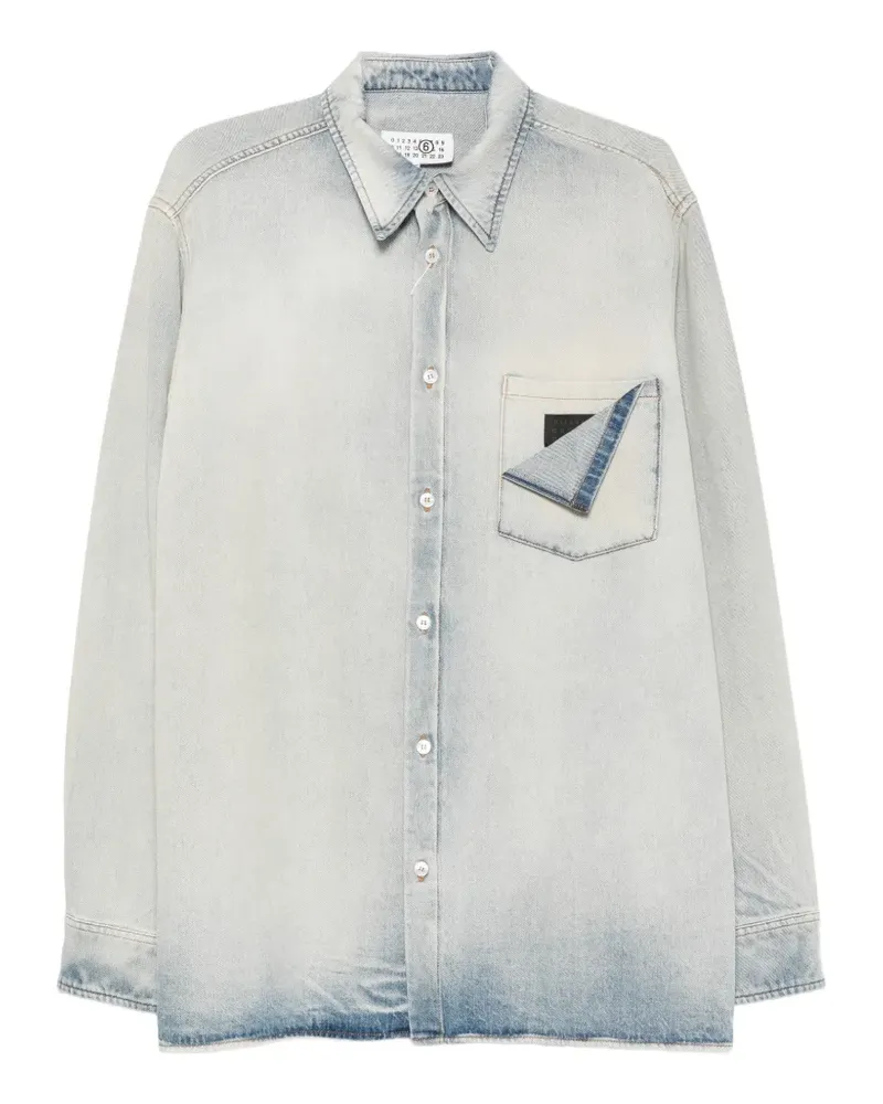 Maison Margiela faded-effect denim jacket - Blau Blau