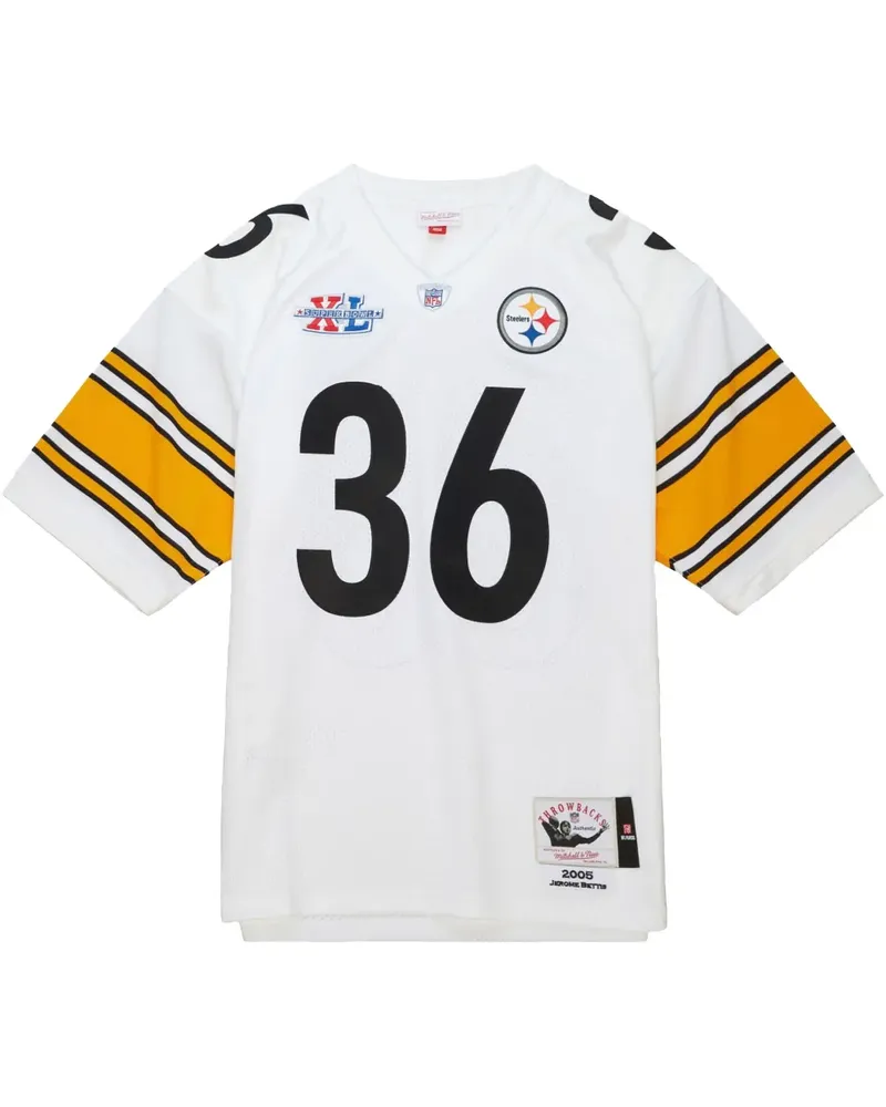 Mitchell & Ness NFL Authentic "Steelers 2005 Jerome Bettis" Trikot - Weiß Weiß